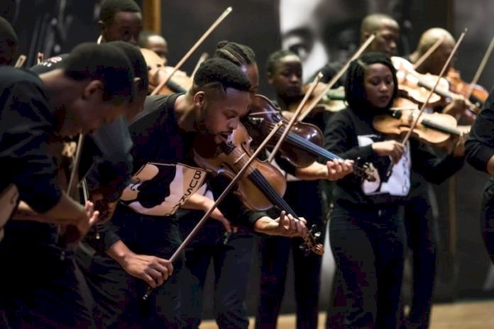 Globetrotting Soweto Based String Ensemble Buskaid Perform In Joburg